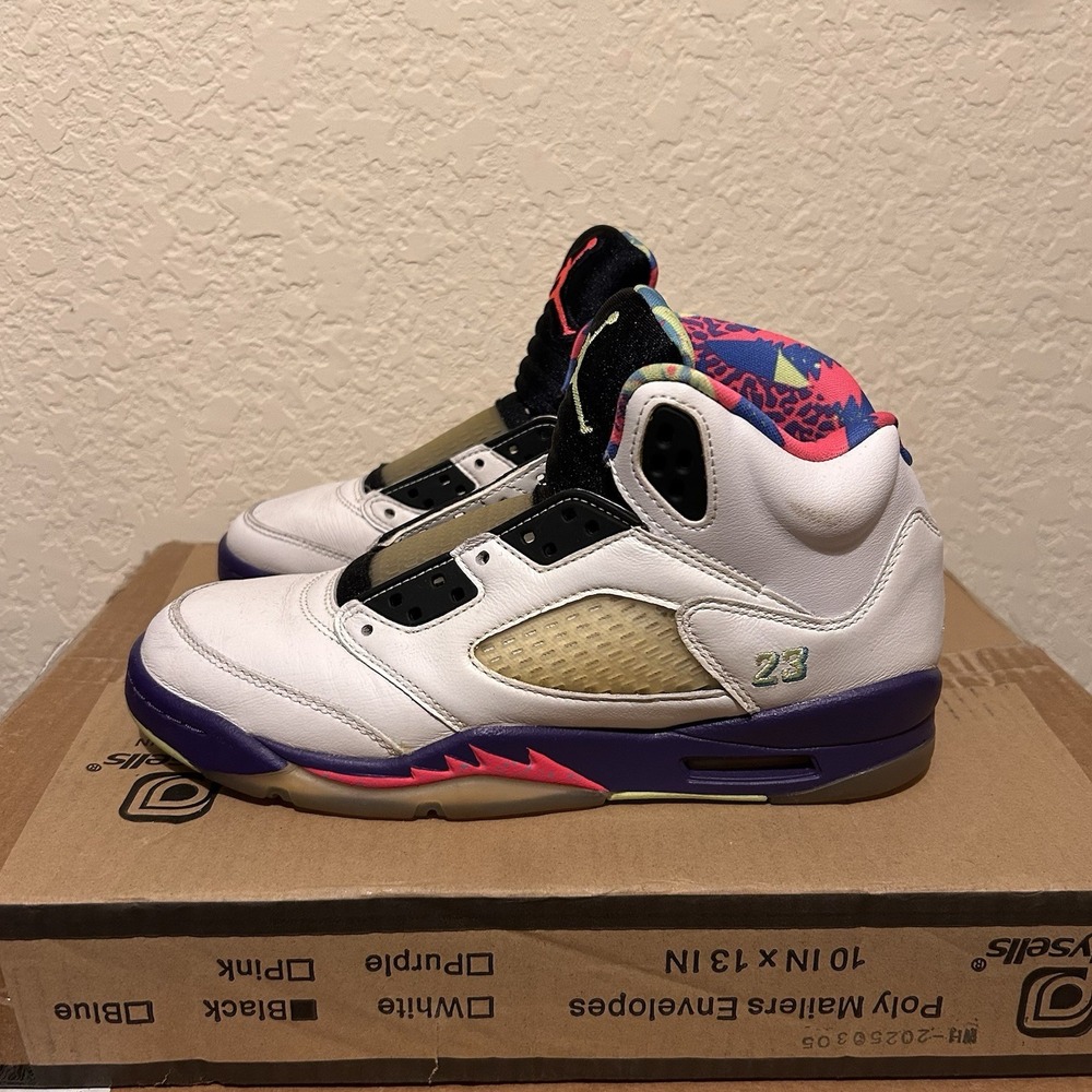Nike Air Jordan 5 Retro Alternate Bel-Air Sneakers Shoes Size 6.5 Youth